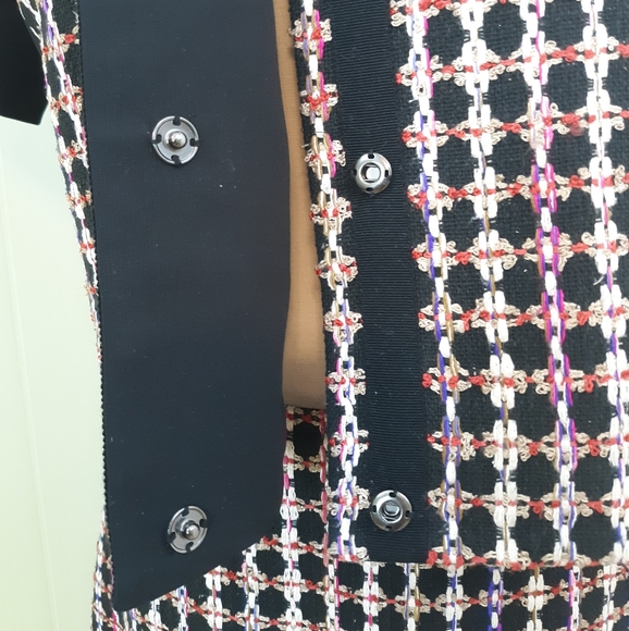 Carlisle silk blend top skirt set suit sz 0 2 *D2 - Picture 4 of 8